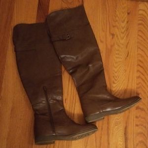 Women's 9.5 Brown Over the Knee Boot by Bass